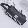 Lápis de grande capacidade criativo Bolsa Lápis de pano Oxford simples com zíper duplo Bolsa para homens e mulheres Estudantes Papelaria portátil Bolsa Impressão de logotipo