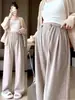 Calça de maternidade para primavera e outono de 2026, estilo novo, forrada com fleece e espessa, calça casual que não aperta a barriga, calça pantalona para mulheres baixinhas