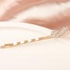 Accesorios Coreanos para el Cabello Dongdaemun para Mujeres con Pinza de una Palabra de Diamante, Pasador de Corona Elegante, Diadema de Lazo de Perla, Pinza Lateral para Flequillo