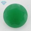 Huagang Gem Redondo Translúcido Verde Jade Vidro Base de Areia Pedra Nua Malaio Jade Vidro Avó Anéis de Vidro Verde
