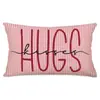 Funda de Almohada para el Día de San Valentín Transfronteriza, Decoración de Ambiente Festivo, Funda de Cojín para Sofá del Hogar, Funda de Cojín para Dormitorio con Estampado de Amor
