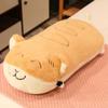 Travesseiro Longo Fofo de Cachorro Pão de Desenho Animado para Meninas, Almofada com Clipe para Cama, Almofada para Dormir na Mesa do Escritório, Almofada para Sofá