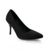 Nuevos zapatos planos de moda para mujer, punta fina, tacones de aguja, suelas de goma, antideslizantes, color liso, tacones altos, disponibles en tallas grandes para ventas transfronterizas
