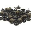 Clavos Tapiceros Redondos Dorados, Clavos Planos de Latón, Clavos con Patrón, Clavos Roscados, Clavos Decorativos para Gabinetes, Clavos Salpicados