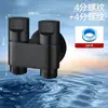 Válvula angular de acero inoxidable para montaje en pared, de una entrada y doble salida para lavadoras, inodoros y balcones; interruptor y desviador de presión de doble control mini