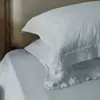Juego de Cuatro Piezas Color Sólido Teñido al Niebla Estilo Minimalista Clase A Borde Ancho Costura en las Esquinas Tencel Lenzing Suave y Transpirable Ropa de Cama de Verano