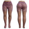 Medias de seda de leopardo transfronterizas Medias de impresión digital Medias de impresión 3D Transfronterizas Nuevas Leopardo Sexy Pantimedias Hilado central Delgadas