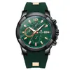 Reloj de Pulsera de Silicona de Recompensa Multifuncional Cronógrafo de 24 Horas Esfera Grande Luminoso Cuarzo Calendario