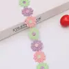 Renda colorida pequenos acessórios de flor feitos à mão DIY renda lateral com roupas cortina tecido bordado material decorações