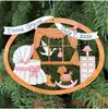 Decoración navideña colgante fabricantes de árboles de Navidad de fieltro transfronterizos suministro para niños árbol de Navidad DIY colgante tridimensional