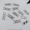 Ventas Directas de Fábrica de Accesorios de Alta Gama, Hebillas para Zapatos Incrustadas con Diamantes y Hebillas Colgantes Blancas, Cadenas de Joyería, Hebillas para Pulseras, Moderno