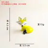 Zibo Vidro Raposa Animal Carro e Escritório Decoração de Mesa Enfeites, Artesanato Boshan, Decoração de Natal Feita à Mão para Casa