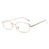 Lentes Metálicos Pure Lust Retro Ovalados de Montura Pequeña con Altura para Miopía Luz Anti-Azul Lentes Planos Pure Girls