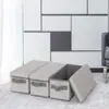 Caixa de Armazenamento para Discos CD/DVD de Mesa com Tampa Cesta para Lanches Caixa Dobrável à Prova de Poeira para Roupa Íntima Caixa Organizadora para Diversos