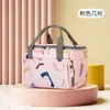 Bolsa de Almuerzo con Aislamiento Térmico Portátil para Picnic Bolsa de Almuerzo de Papel de Aluminio Engrosado No Tejida Bolsa de Hielo Bolsa para Lonchera Pequeño Regalo