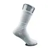 Calcetines de media pantorrilla para hombre, casuales versátiles de color liso, transpirables, absorbentes de sudor, antideslizantes con base de toalla, calcetines deportivos cortos y largos