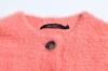 Moda Femenina Europea y Americana Nueva Otoño e Invierno Color Sólido Felpa Tejido Corto Cárdigan Suéter de Botones Individuales W3177