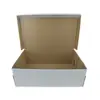 Caja de Almacenamiento para Zapatos Lista para Enviar, Caja de Papel Kraft, Caja de Papel Blanca Plegable Lisa, Caja de Embalaje para Zapatos de Hombre y Mujer para Envío Express