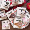 Pinzas para el cabello de tela de algodón estilo coreano para otoño e invierno, con cabeza de animal de dibujos animados, estilo padre-hijo, lindas pinzas BB para niñas