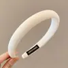 Diadema de corona alta estilo coreano, diadema de borde ancho, diadema para lavarse la cara con dientes, accesorio para el cabello de tela a cuadros de alta gama