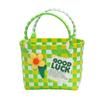 Dia das Mães Feito à Mão DIY Tecido Cesta de Vegetais Bolsa Material Verão Cor Arco-íris Grande Capacidade Presente para Mãe