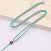 Pingente de Lótus de prata tibetana ajustável de 2mm, joia de cordão, pingente de jade, bolsa, colar de pescoço, cordão para pingente, simples, atacado