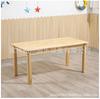 Mesa y silla de madera maciza para jardín de infancia, mesa de juegos de aprendizaje para clase de capacitación de educación temprana, traje de escritorio y silla para niños, mesa de juguetes para dibujar