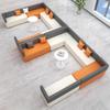 Juego de Mesa de Café para Oficina, Sofá Creativo, Área de Descanso Simple para Vestíbulo de Aeropuerto o Cine, Sofá de Ocio para Negociación y Recepción