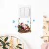 Calcomanías de Navidad Calcomanías de Pared Creativas de Dibujos Animados de Papá Noel Decoración Calcomanías de Pared de Copo de Nieve de Papá Noel Nuevo Transfronterizas