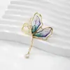 Broche Borboleta Madre Pérola Estilo Princesa Long para Mulheres, Alfinete de Inseto Fashion, Corsage, Acessórios de Roupa, Temporada de Formatura