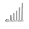 En stock tornillos de hexágono exterior de rosca completa DIN933 M3-M18 tornillos de hexágono exterior tornillos de acero inoxidable 304