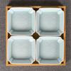 Celadón Bambú y Madera Dividiendo Plato de Frutos Secos Plato de Aperitivos Melón y Nueces Caja de Aperitivos Plato de Aperitivos Plato de Dulces Tienda de Pedicura Plato de Aperitivos Fruta