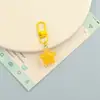 Llavero Hebilla de Puerta Estrella de Gelatina 3D DIY Hecho a Mano Autodiseñado Perler Beads Colgante de Bolsa Adorno Material Pequeños Accesorios