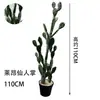 Cacto Cacto Em Vaso Plantas Verdes Falsas Tropicais Paisagismo de Deserto Plantas Verdes Falsas Enfeites Decorativos de Cacto