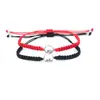 Pulsera Tejida Colorida Hecha a Mano de 7 Nudos Minimalista de Amistad para Pareja