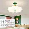 Lámpara de techo para dormitorio Memphis, estilo crema frijol mágico rojo, colorida dopamina personalizada, luz para habitación infantil y estudio