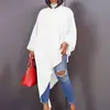 D239 Amazon 2024 Verano Europeo y Americano Gasa Irregular Moda Comercio Exterior Talla Grande Vestido Holgado para Mujer Europeo y Americano