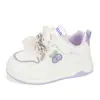 Zapatillas con Cordones y Moño para Niñas 2026 Primavera/Verano Nuevos Moda Versátiles Casuales Estilosas Zapatos Forrest Gump