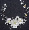 Faixa de cabelo europeia e americana transfronteiriça Folha de Pérola acessórios para vestido de noiva flor feita à mão liga corrente macia acessórios de cabelo de noiva