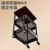 Carrito Plegable Pequeño de Almacenamiento Estante de Piso Mesa de Noche de Dormitorio Almacenamiento Estante de Almacenamiento de Snacks Mesa de Café Sala de Estar Mesa Lateral