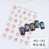 Pegatinas de uñas Shell light brillantes y preciosas pegatinas de uñas vintage venta al por mayor de fábrica fuegos artificiales japoneses relieve dorado adhesivo