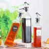 Garrafa de Vidro para Óleo de Cozinha, Garrafa para Azeite, Molho de Soja, Vinagre, Garrafa para Vinho de Cozinha, Garrafa para Tempero à Prova de Vazamentos, Garrafa para Óleo Tipo Pressão com Design à Prova de Vazamentos