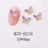 Nuevos Accesorios de Arte para Uñas de Mariposa Estilo Ins Gradiente Coloridos DIY Accesorios para Uñas Portátiles Decoraciones de Pedrería para Uñas de Dibujos Animados