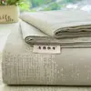 Sábana de algodón grueso original engrosada, pieza única, tapete refrescante vintage de lino, juego de tres piezas de sábana ajustable para cama individual de dormitorio estudiantil