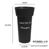 Balde Acrílico Transparente para Flores Frescas Tamanho Grande Buquê de Flores Frescas Balde para Cultivo de Flores Floricultura Loja de Flores Uso Especial