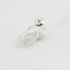 Accesorios para pendientes hechos a mano DIY al por mayor sin agujero en la oreja clip triangular indoloro retención de color convertidor de clip para oreja de oro de 18K