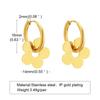Aretes europeos y americanos de acero inoxidable con forma de estrella y flor para mujer, aretes dorados de Amor, joyería de acero titanio al por mayor para comercio exterior transfronterizo