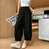 Pantalones de maternidad versátiles tipo tulipán linterna 2026 nuevo estilo de verano holgados adelgazantes tipo globo pierna ancha casual de maternidad cropped