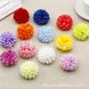Simulação Melasagna bola crisântemo flor de seda cabeça de flor DIY sapatos chapéu cena guirlanda de flores decorativa material