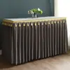 Toalha de Mesa de Casamento, Saia de Mesa para Buffet de Aniversário, Toalha de Mesa com Franjas de Veludo para Oferenda a Buda, Toalha de Mesa para Templo de Buda, Capa de Mesa